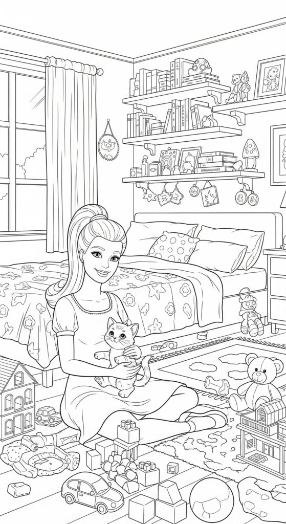 60 Barbie Coloring Pages Free Printable Ideas 14