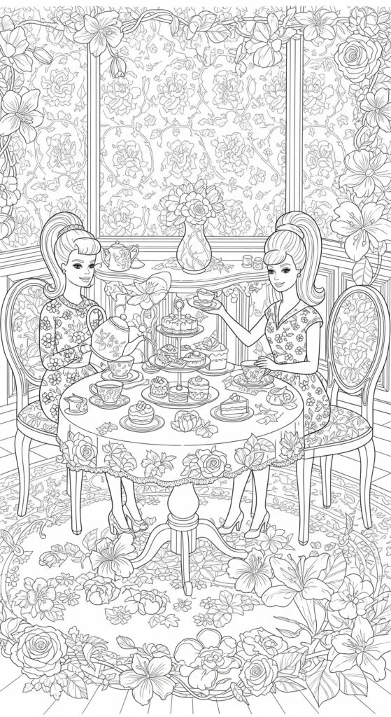 60 Barbie Coloring Pages Free Printable Ideas 17