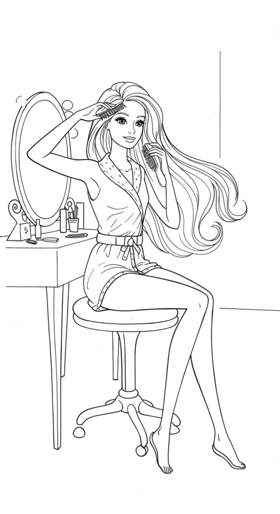 60 Barbie Coloring Pages Free Printable Ideas 21