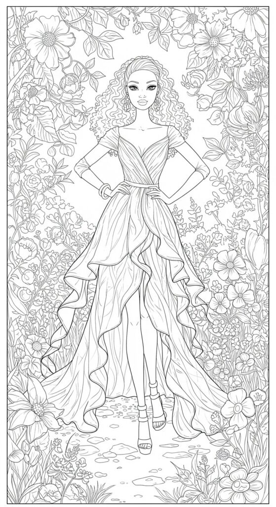 60 Barbie Coloring Pages Free Printable Ideas 24