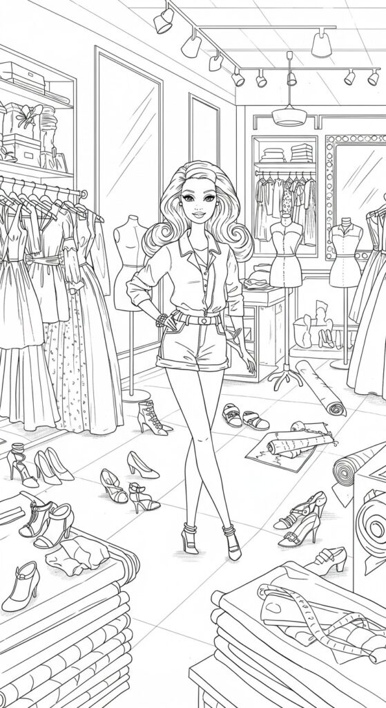 60 Barbie Coloring Pages Free Printable Ideas 32