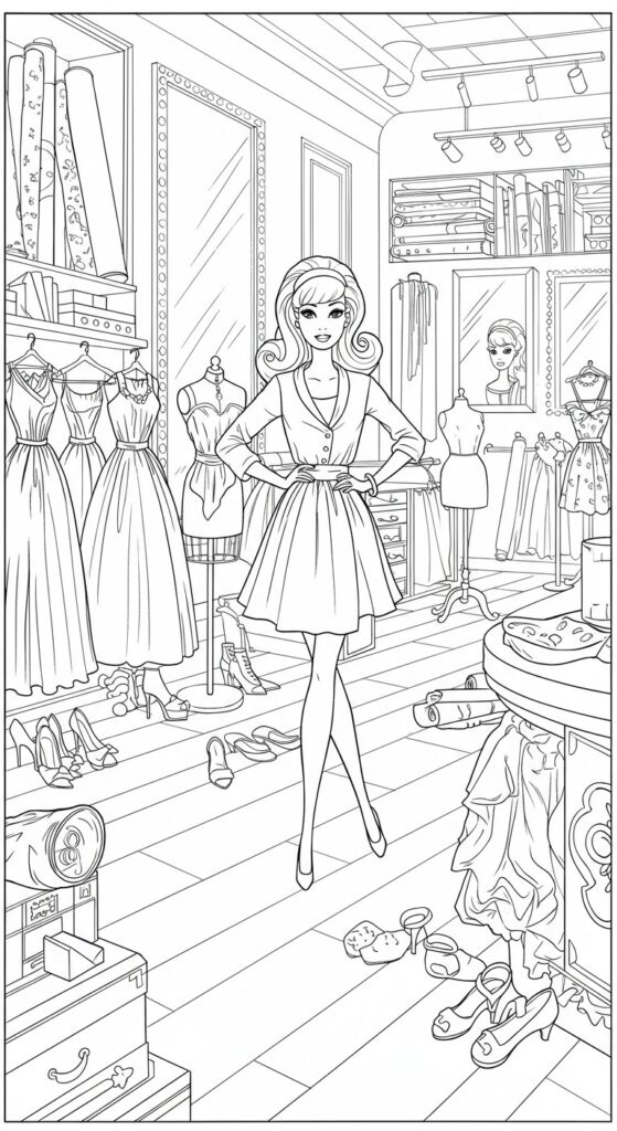 60 Barbie Coloring Pages Free Printable Ideas 33
