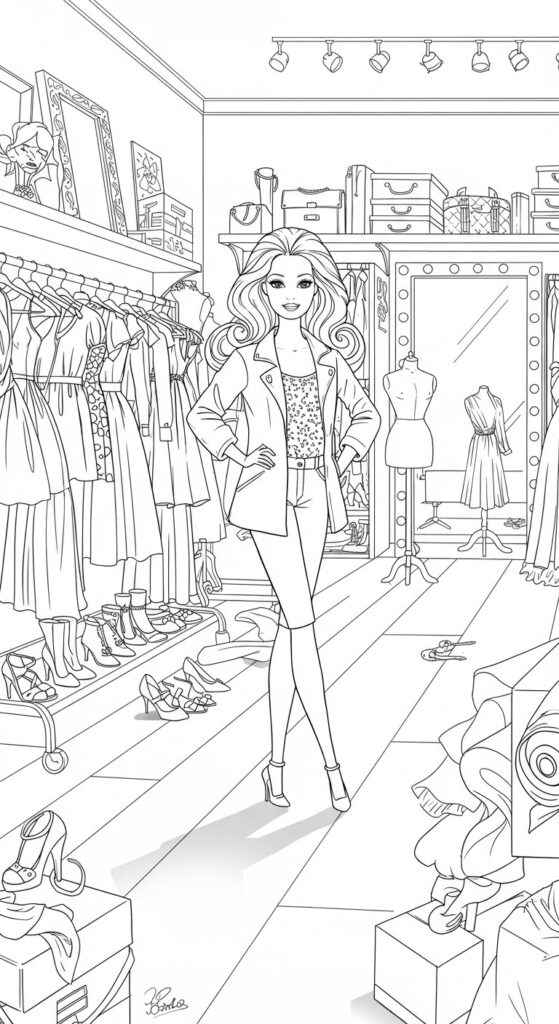 60 Barbie Coloring Pages Free Printable Ideas 34