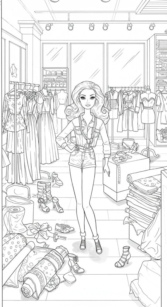 60 Barbie Coloring Pages Free Printable Ideas 35