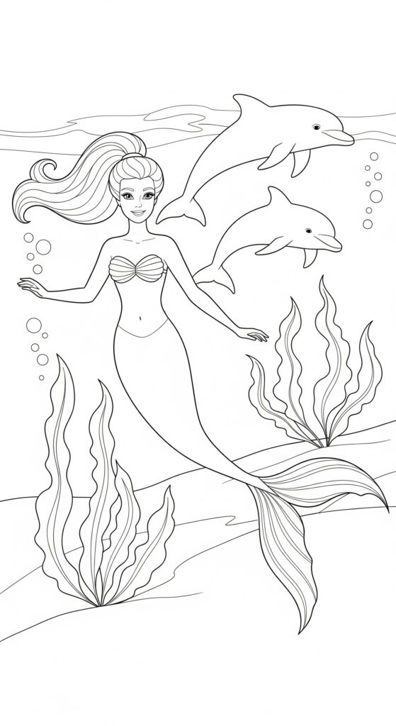 60 Barbie Coloring Pages Free Printable Ideas 4