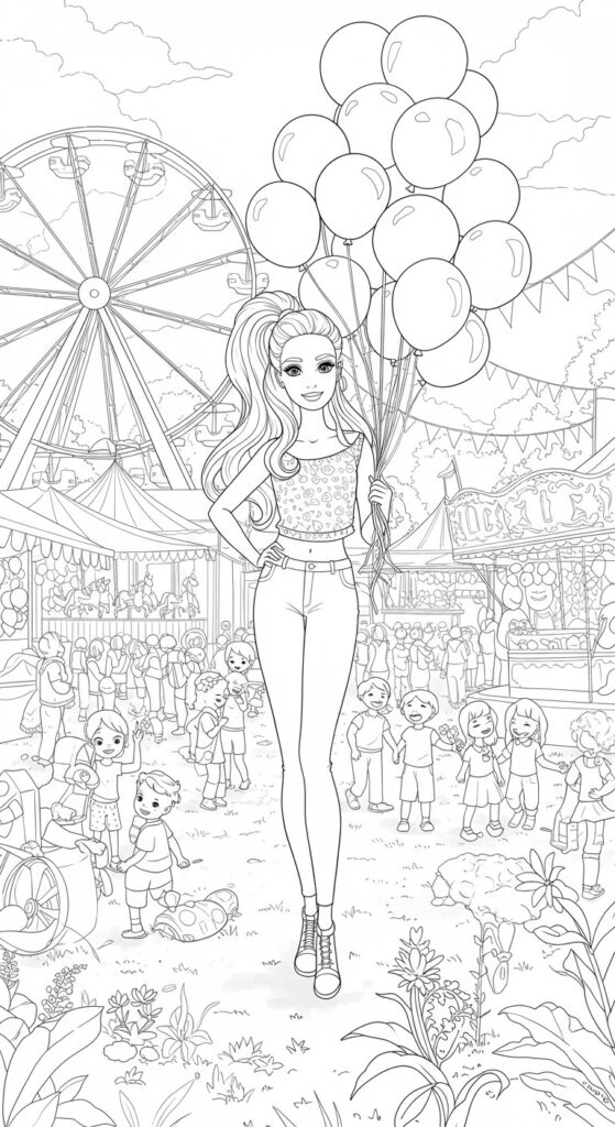 60 Barbie Coloring Pages Free Printable Ideas 40