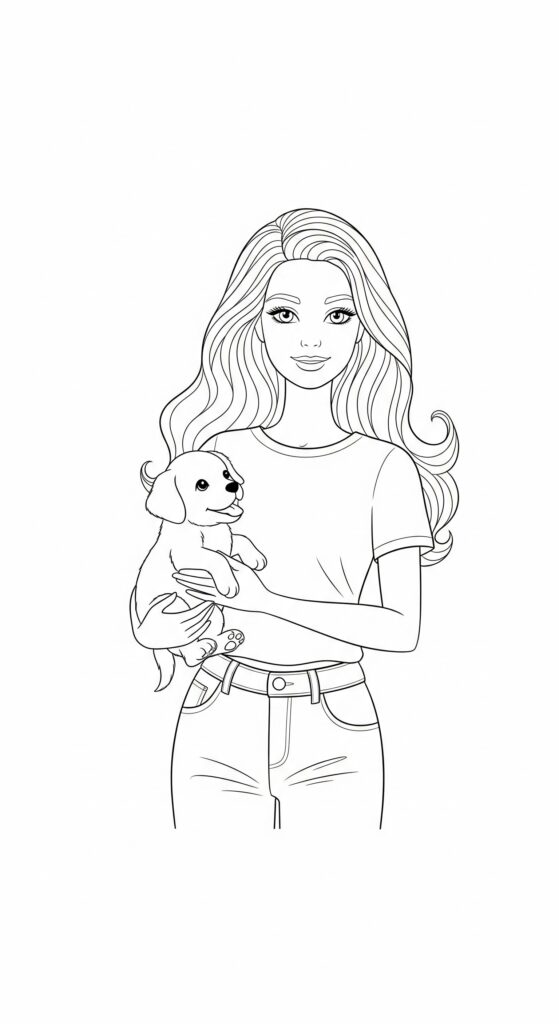 60 Barbie Coloring Pages Free Printable Ideas 5