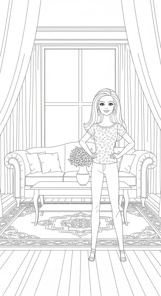 60 Barbie Coloring Pages Free Printable Ideas 50