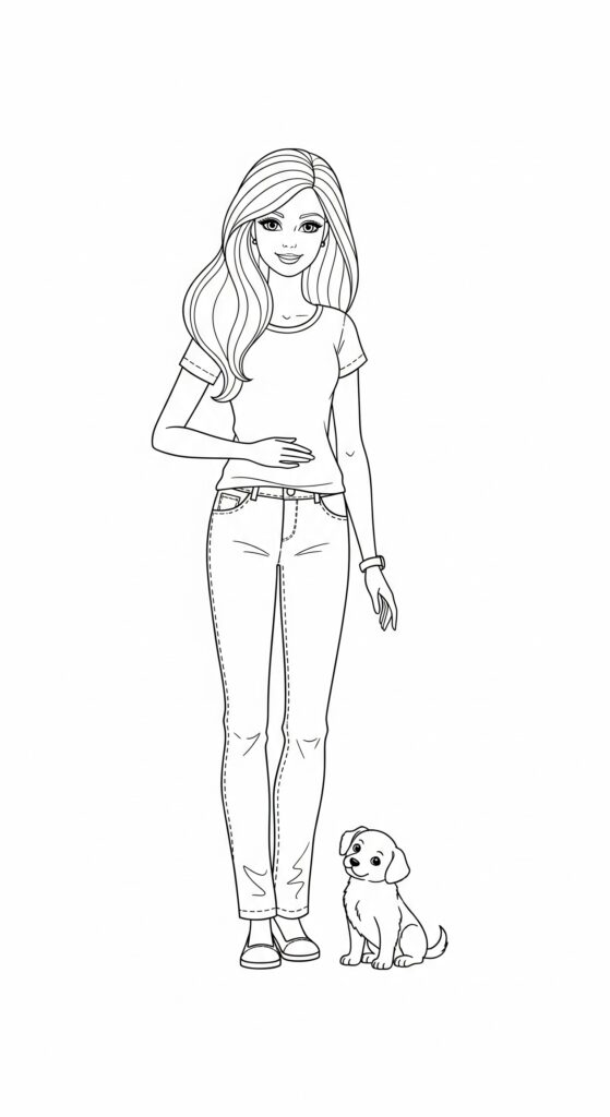 60 Barbie Coloring Pages Free Printable Ideas 6