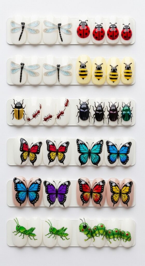 Cute Creative Butterfly And Animal Nail Art Design Ideas 10