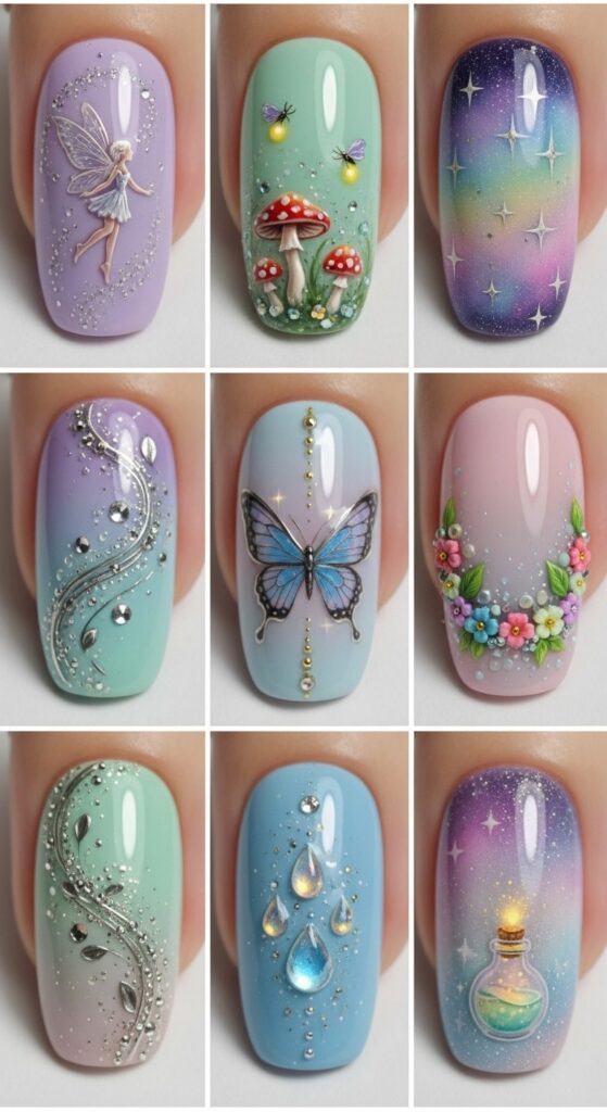 Cute Creative Butterfly And Animal Nail Art Design Ideas 18