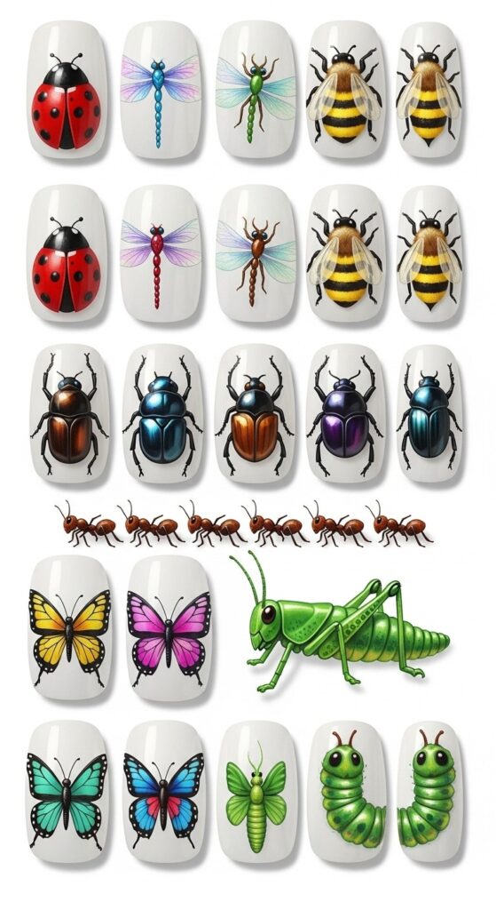 Cute Creative Butterfly And Animal Nail Art Design Ideas 19
