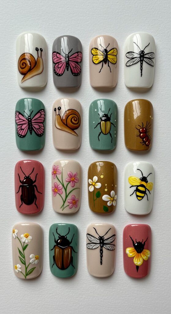 Cute Creative Butterfly And Animal Nail Art Design Ideas 2