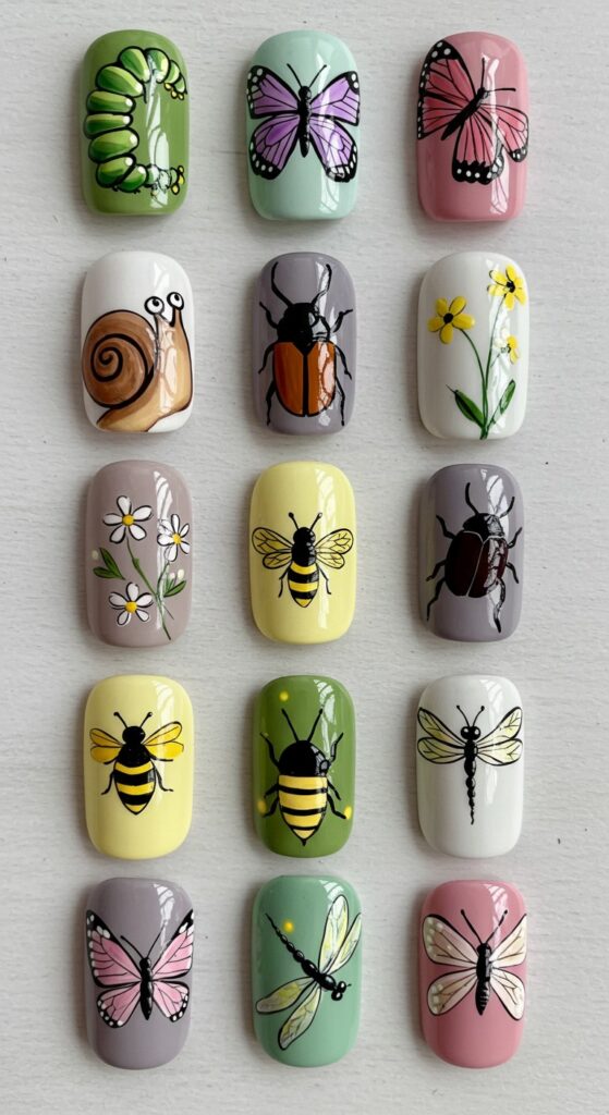 Cute Creative Butterfly And Animal Nail Art Design Ideas 3