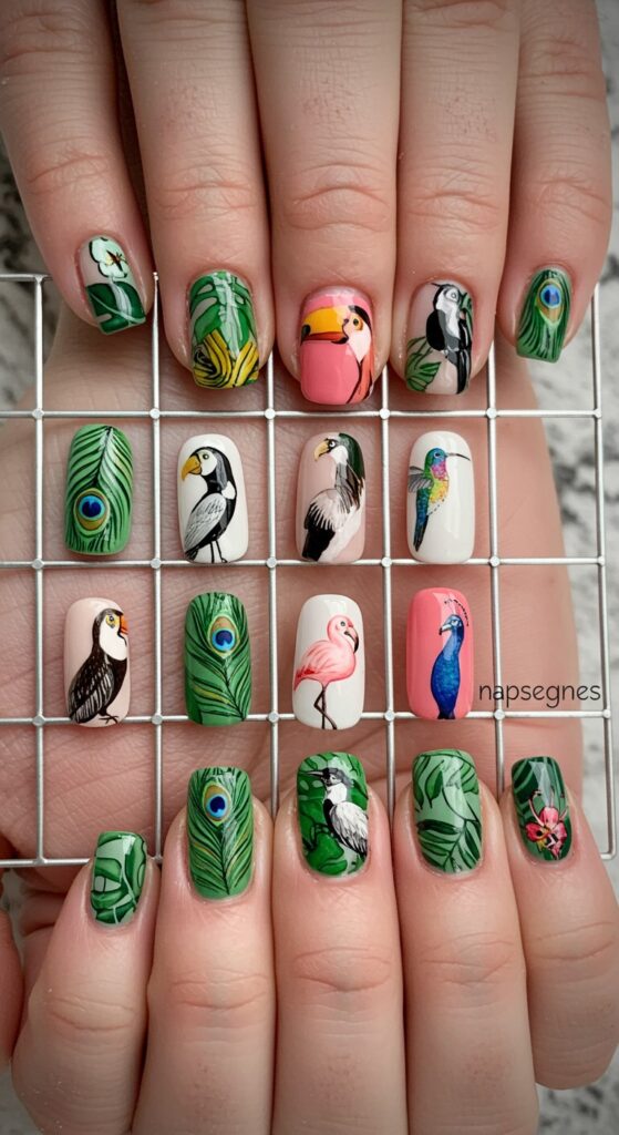 Cute Creative Butterfly And Animal Nail Art Design Ideas 8