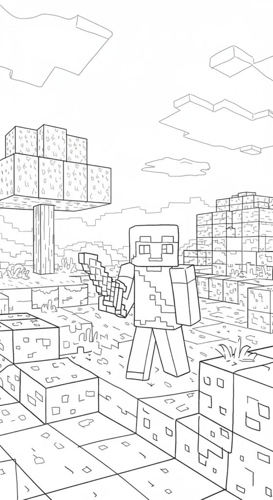 Minecraft Coloring Pages Free Printable 11