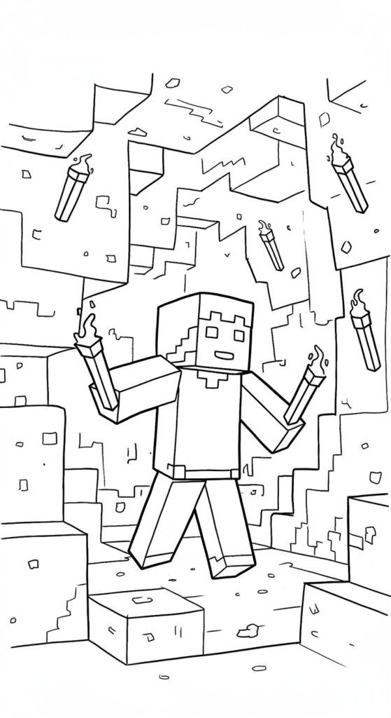 Minecraft Coloring Pages Free Printable 18