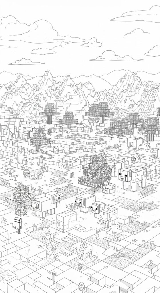 Minecraft Coloring Pages Free Printable 20