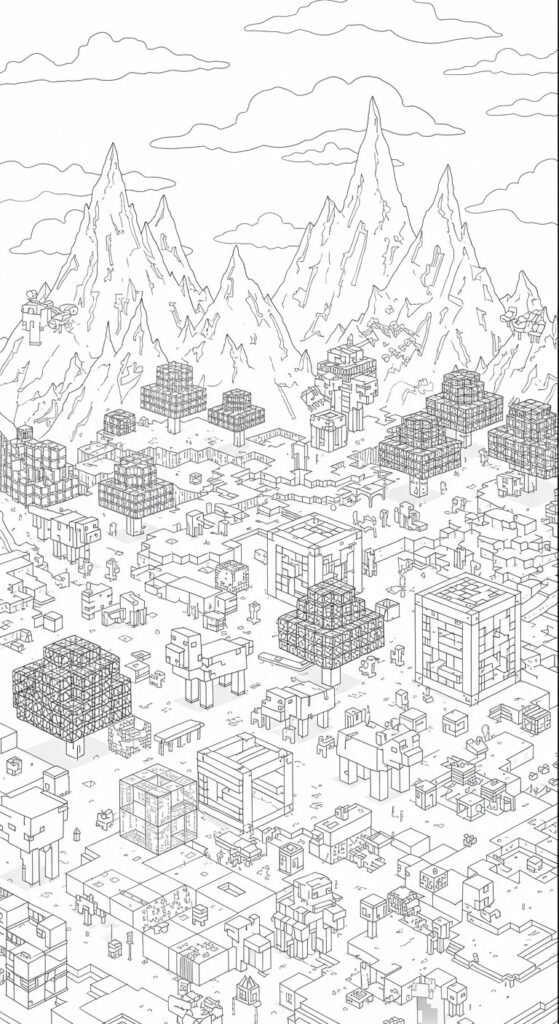 Minecraft Coloring Pages Free Printable 22