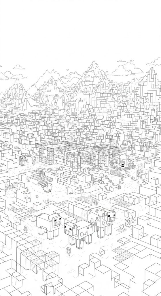 Minecraft Coloring Pages Free Printable 23