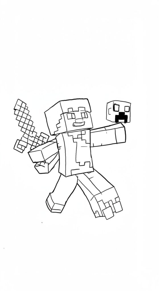 Minecraft Coloring Pages Free Printable 25