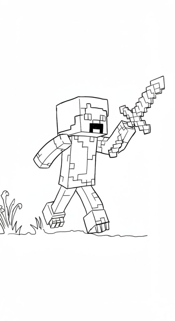 Minecraft Coloring Pages Free Printable 26