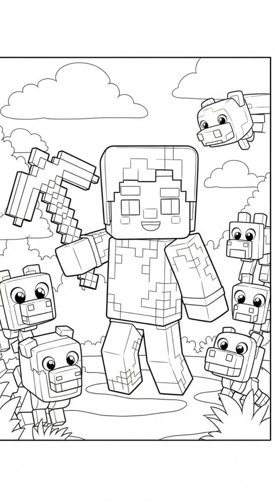 Minecraft Coloring Pages Free Printable 33