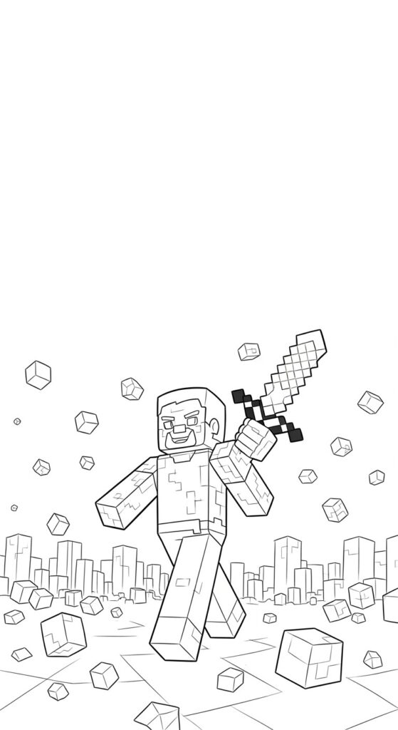 Minecraft Coloring Pages Free Printable 37