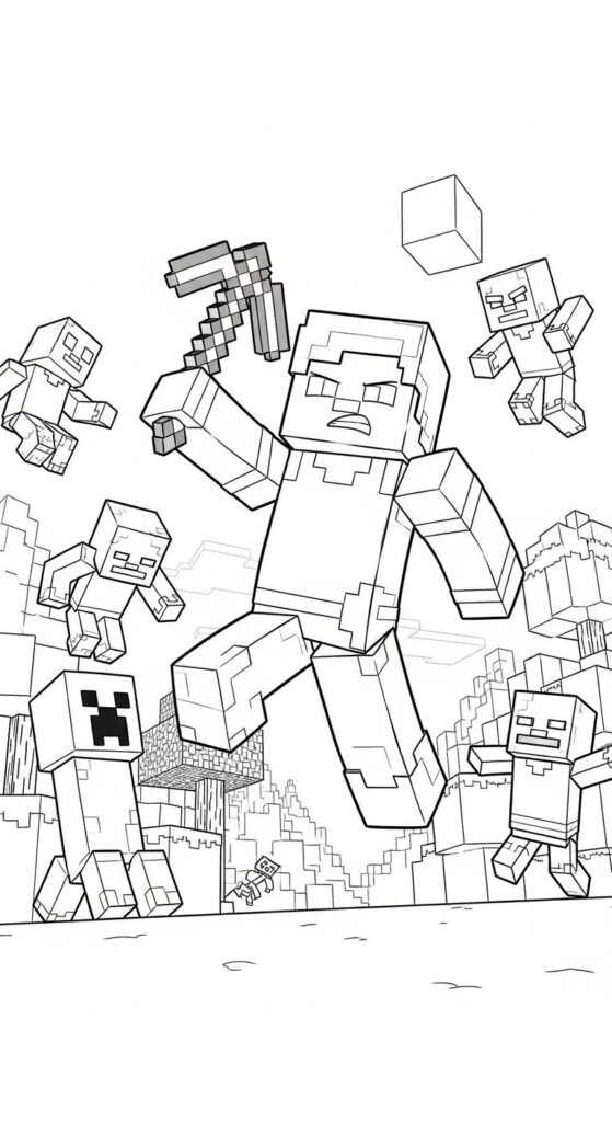 Minecraft Coloring Pages Free Printable 41
