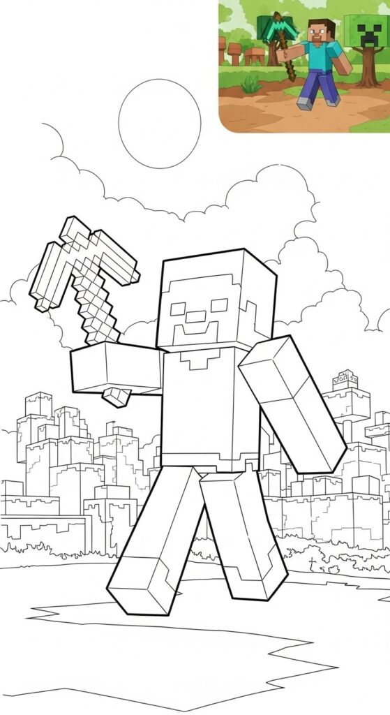Minecraft Coloring Pages Free Printable 44