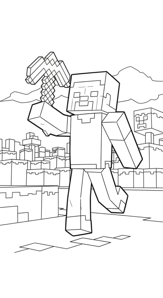 Minecraft Coloring Pages Free Printable 45