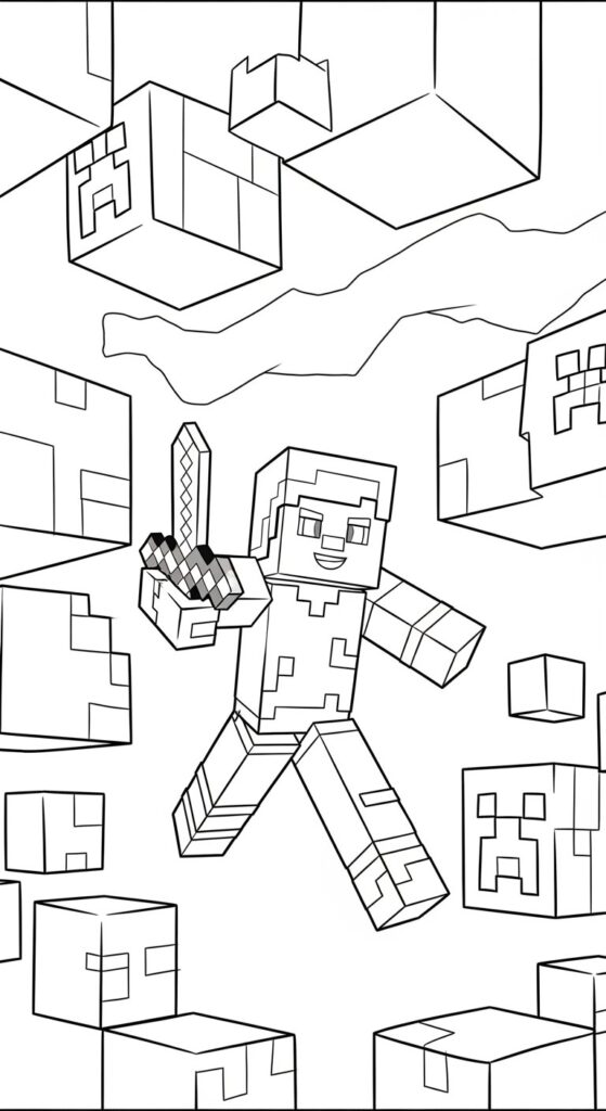Minecraft Coloring Pages Free Printable 48