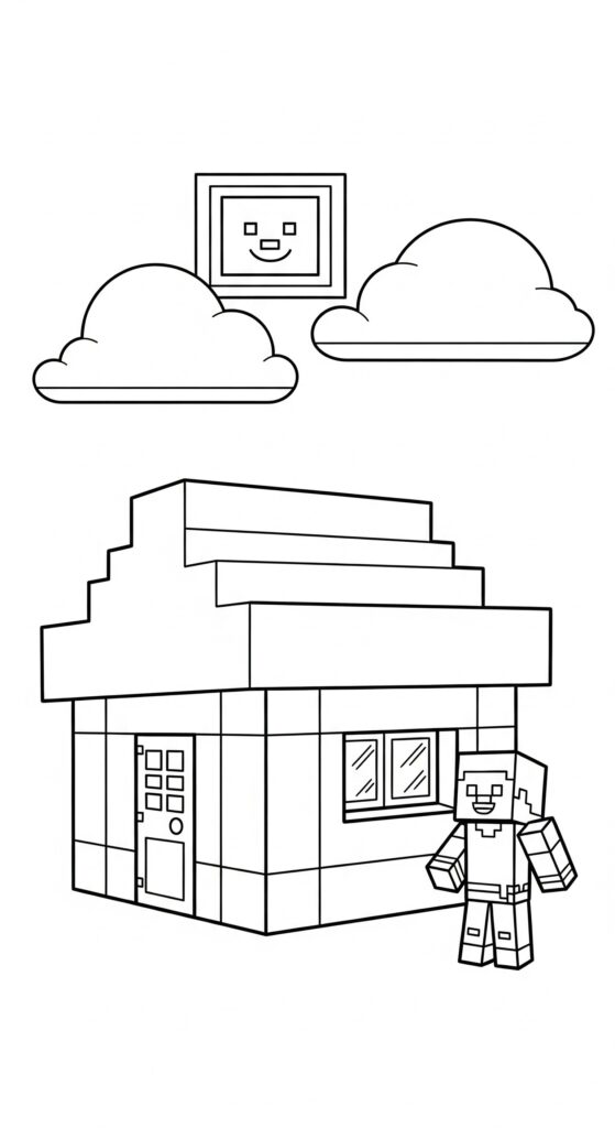 Minecraft Coloring Pages Free Printable 5