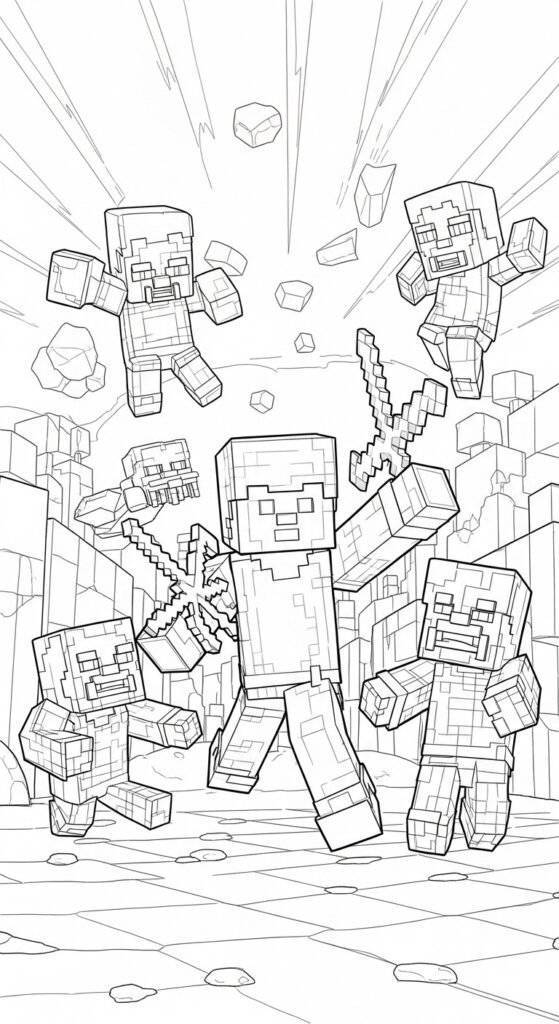 Minecraft Coloring Pages Free Printable 50