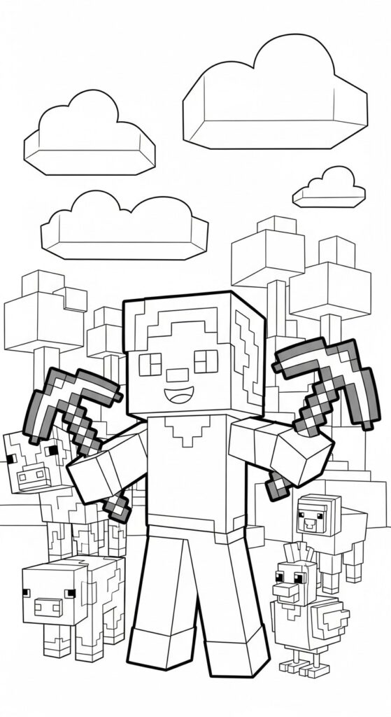 Minecraft Coloring Pages Free Printable 51