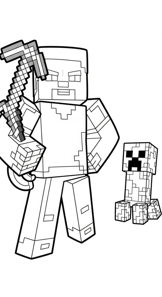 Minecraft Coloring Pages Free Printable 7