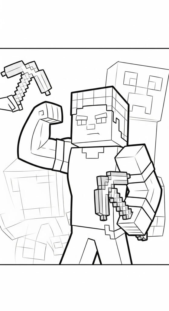 Minecraft Coloring Pages Free Printable 8
