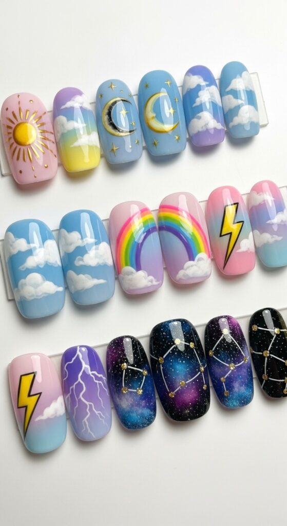 colorful nails design ideas 17