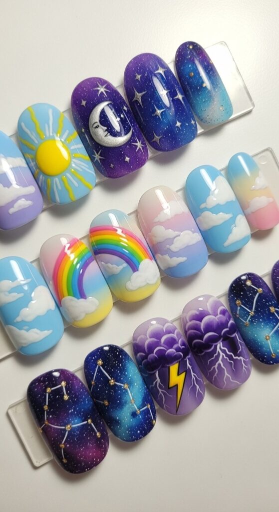 colorful nails design ideas 18