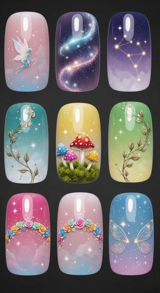colorful nails design ideas 19