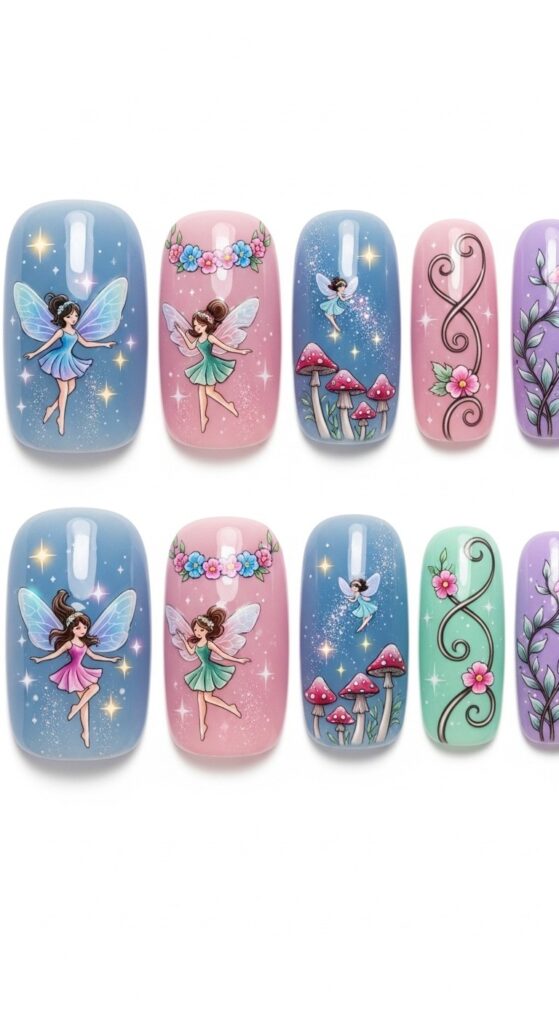 colorful nails design ideas 20