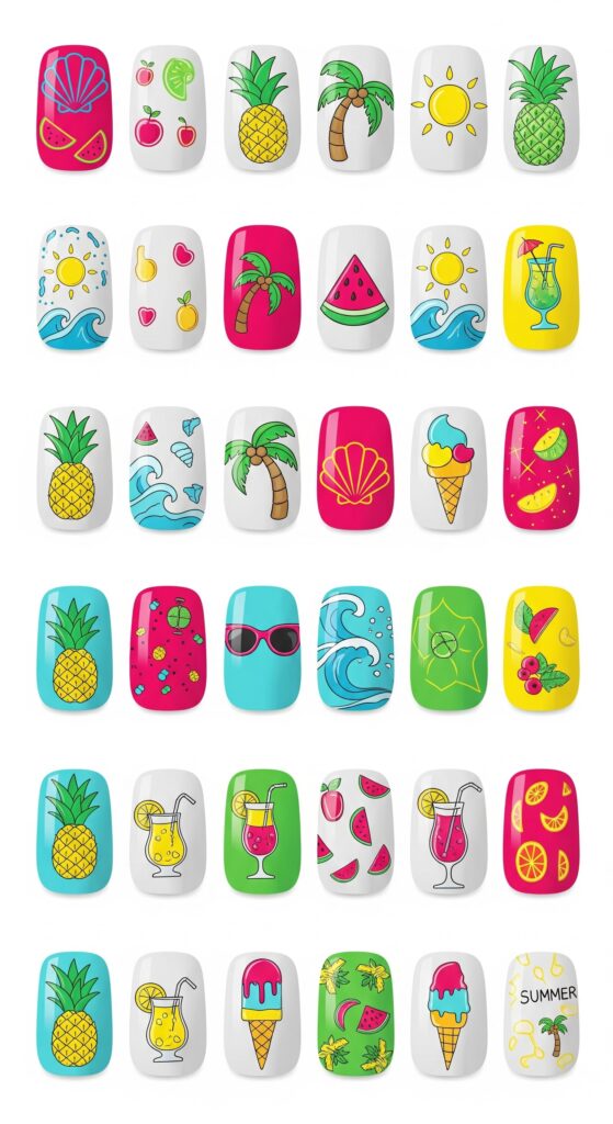 colorful nails design ideas 3