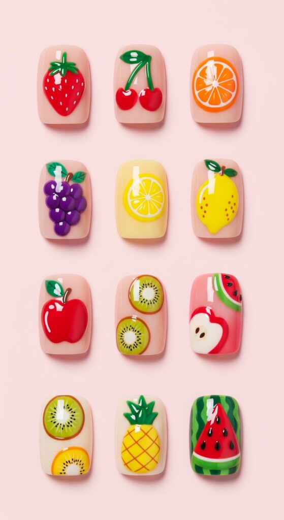colorful nails design ideas 6