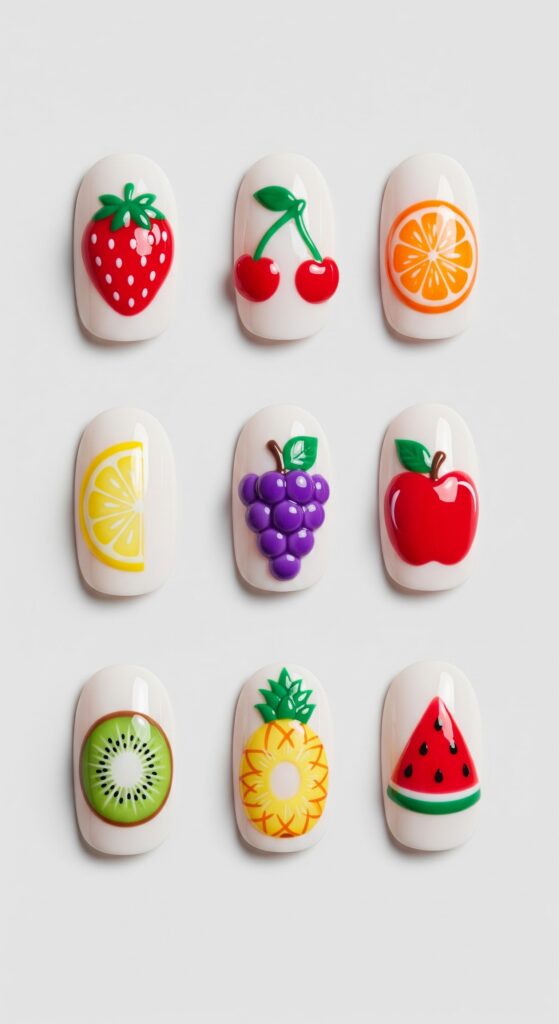 colorful nails design ideas 7