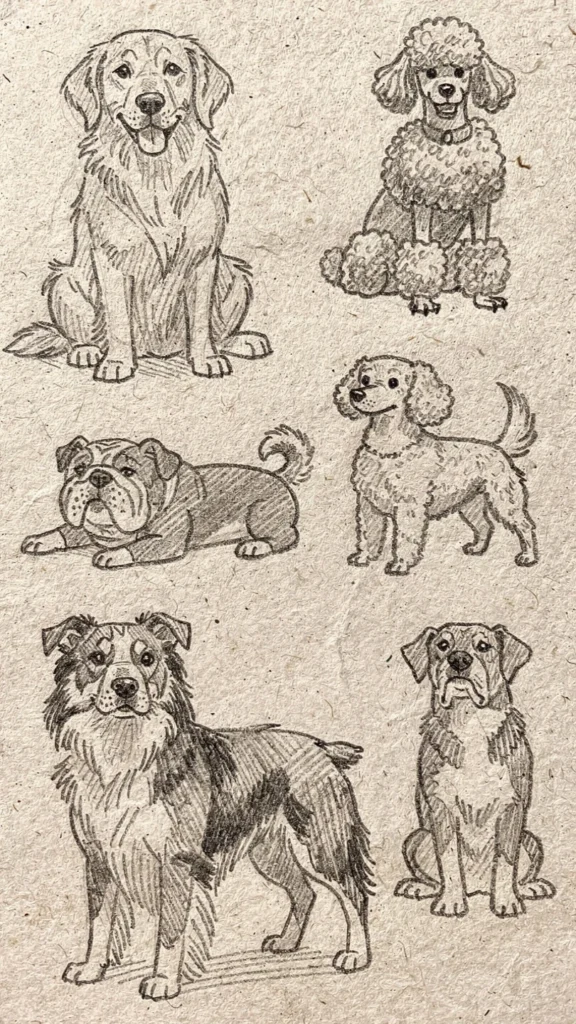 easy dog and puppy doodle drawing ideas 1 easy dog and puppy doodle drawing ideas 1