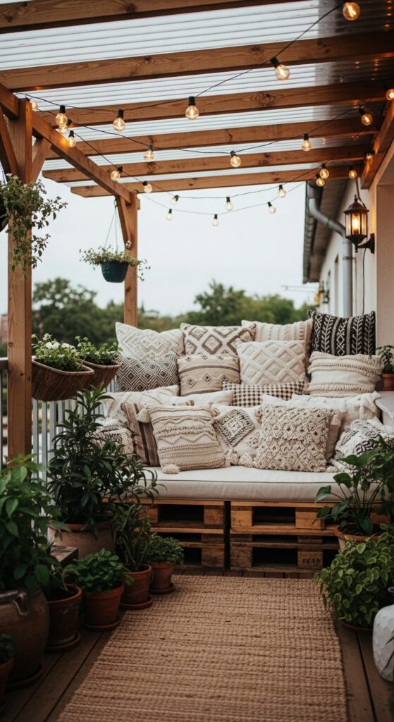 small balcony decoration ideas with plants 6