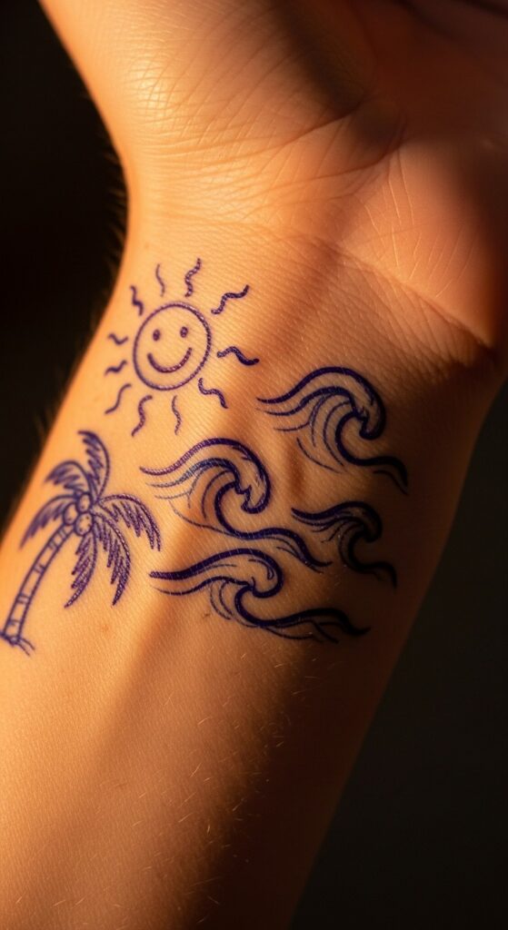 40 Pen Tattoo Ideas Doodles on Hand 25