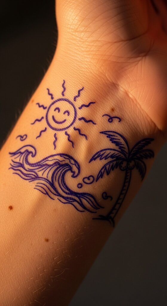 40 Pen Tattoo Ideas Doodles on Hand 28