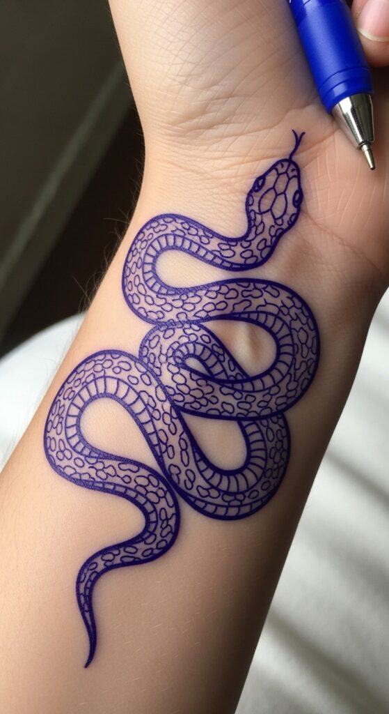 40 Pen Tattoo Ideas Doodles on Hand 35