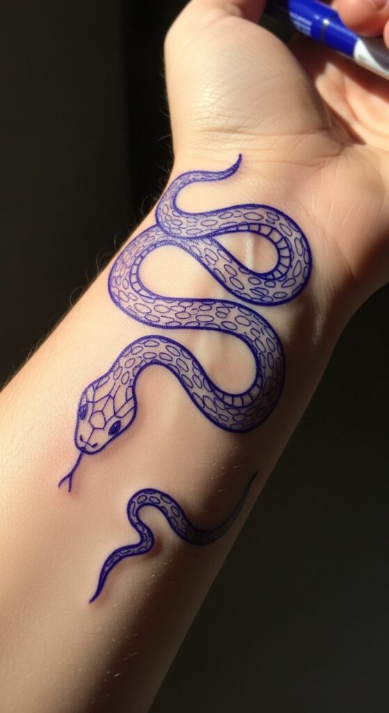 40 Pen Tattoo Ideas Doodles on Hand 37